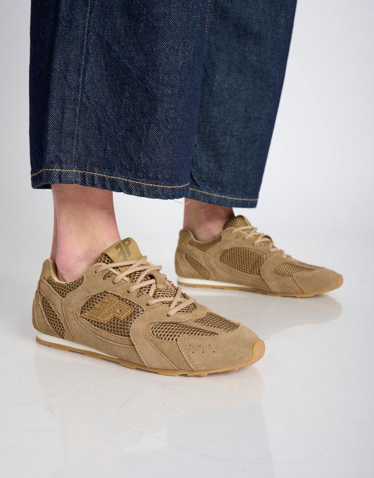 נעלי נשים - 3P - סניקרס רשת וזמש BLAST L4 - חום4