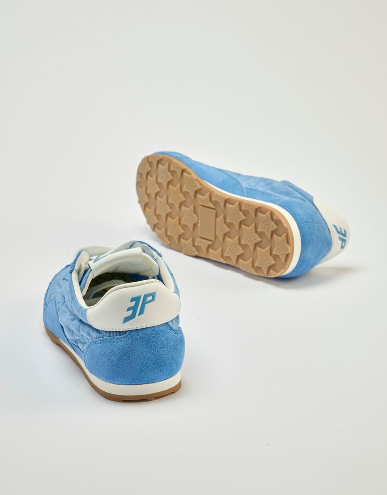 נעלי נשים - 3P - סניקרס ניילון וזמש BLAST - כחול4