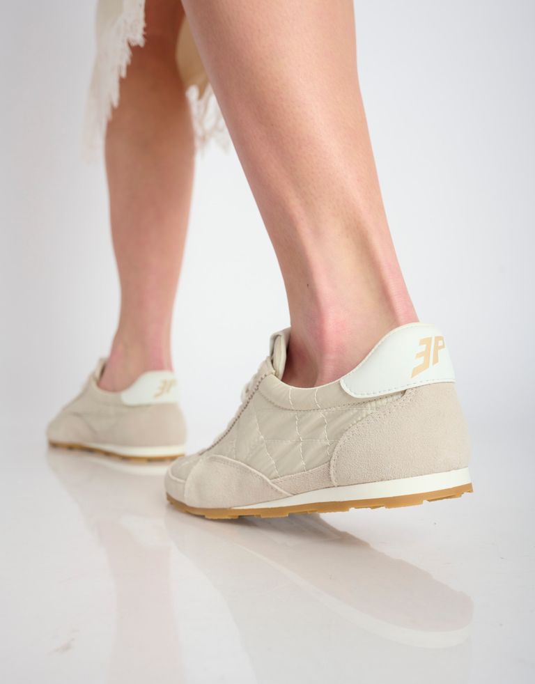 נעלי נשים - 3P - סניקרס ניילון וזמש BLAST - בז'4